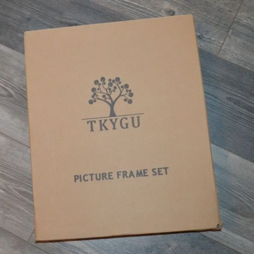 New In Box Set of 5 13x16 Matching Black Frames Shatterproof